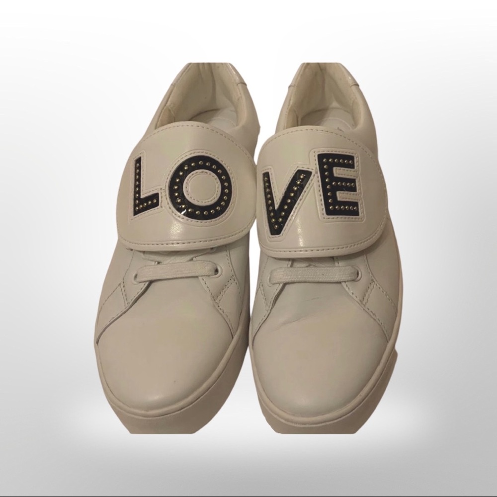Michael Kors White LOVE Sneakers
